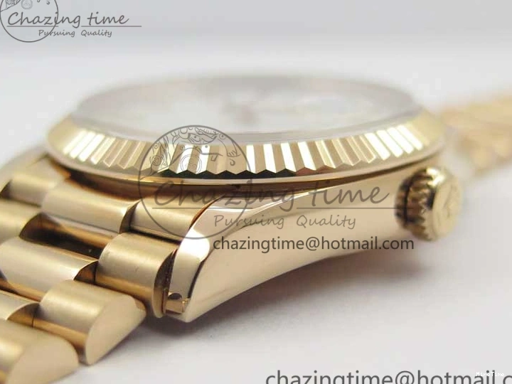 MiroTime 0117 MultiPurpose Day-Date 36 RG 128239 Bp Maker Best Edition White Dial on RG President Bracelet 3139